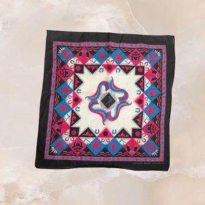 Vintage Southwestern Tribal Native Bandana Handkerchief Scarf Cotton Blend OSFA